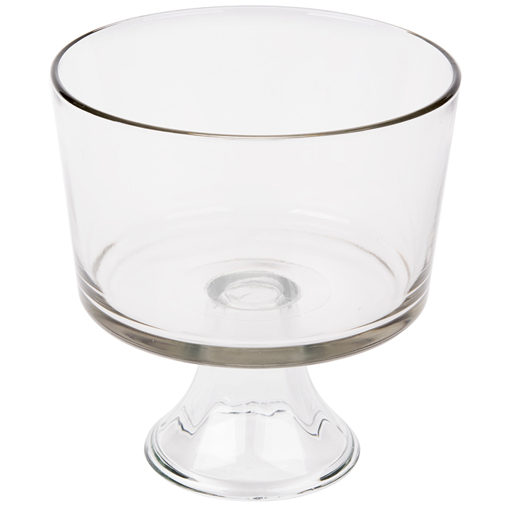 Glass Trifle Bowl With Lid