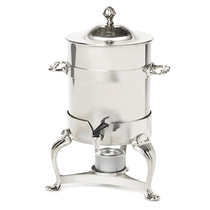 100 Cup Silver Coffee Round Urn for Rent in NYC PartyRentals.US