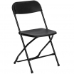 Black Plastic Folding Chair