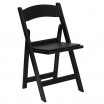 Black Resin Folding Chair