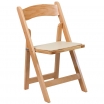 Natural Wood Resin Folding Chair