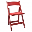 Red Resin Folding Chair