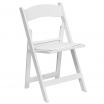 White Resin Folding Chair