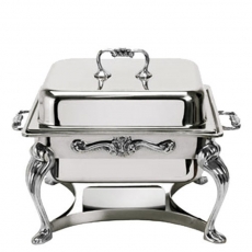 4 qt Square Silver Chafer for Rent