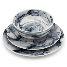 Alabaster Black Dinnerware for Rent