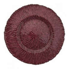 Amethyst Ripple Glass Charger Plate for Rent