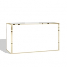 Avenue Polished Gold - White Bar 6′ for Rent