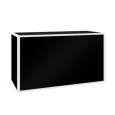 Avenue Powder White Frame - Black Insert Bar 6′ for Rent