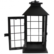 Black Country Style Farmhouse Rustic Metal Lantern for Rent