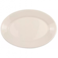 Ceramic Oval Platter - IVORY for Rent