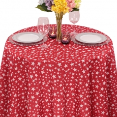 Colored Prints Stars Tablecloth for Rent