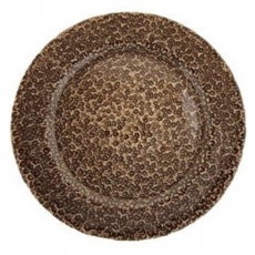 Espresso Bronze Glass ​Charger Plate for Rent