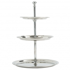Petite Stainless Display Stand 11" H (3 Tier) for Rent