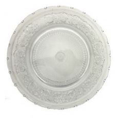 Trellis Glass Charger Plate for Rent