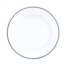 Enamelware Grey Trim Dinnerware for Rent