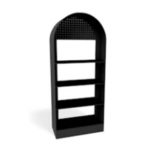 Arch Black Bar Back - Black Shelves for Rent