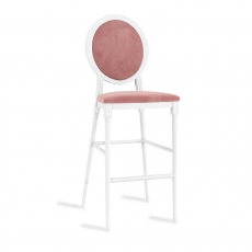 Louis XV Bar Stool White for Rent