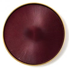 Glass Domo Plum w/ Gold Rim & Lip for Rent