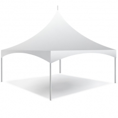 High Peak Frame Tent White Top - 20′ x 20′ for Rent