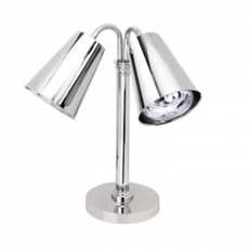 Silver Double Arm 33" Heat Lamp for Rent