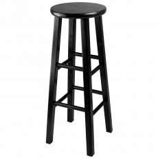 Black Wood Bar Stool for Rent