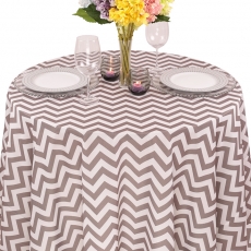 Colored Prints Chevron Tablecloth for Rent