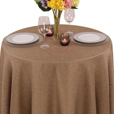 Faux Burlap Tablecloth for Rent