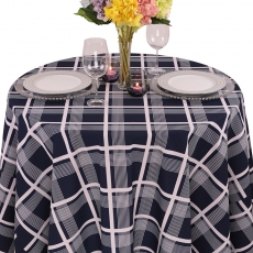 Nantucket Plaid Geometric Prints Tablecloth for Rent