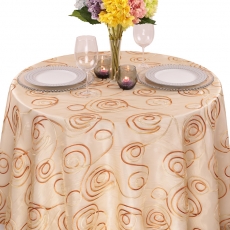 Sheer Swirl Overlay Tablecloth for Rent