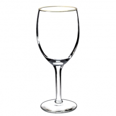 Gold Rim Wine Glass for Rent