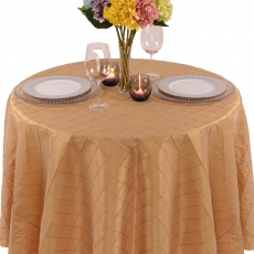 Taffeta Pintuck Tablecloth for Rent