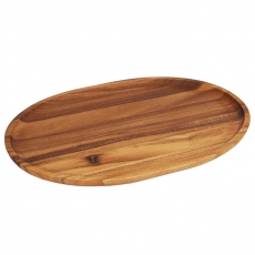 Acacia Wood Oval Platter for Rent
