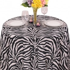 Colored Prints Animal Tablecloth for Rent