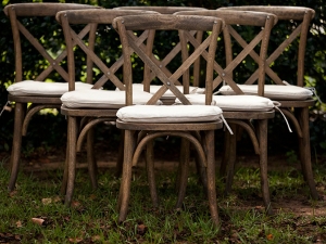 Sonoma chairs displayed at wedding