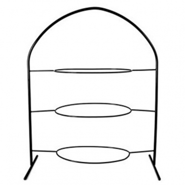 Wrought Iron 3 Tier Oval Stand for Rent