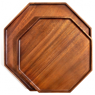 Acacia Octagon Platter for Rent