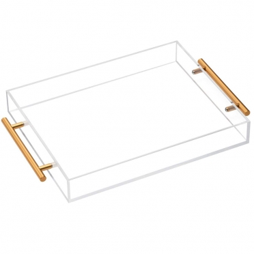 Acrylic Tray w/ Gold Handles for Rent