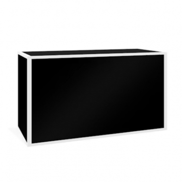 Avenue Powder White Frame - Black Insert Bar 6′ for Rent