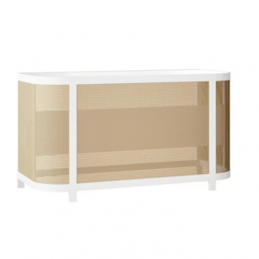 Chandler - White & Cane Bar 6′ for Rent