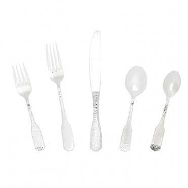 Hammered Flatware for Rent