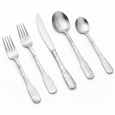 Hammered Flatware for Rent