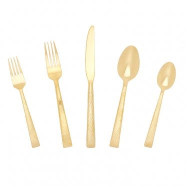 Gold Mali Collection Flatware for Rent