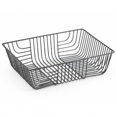 Black Iron Square Basket 12″ x 9″ for Rent