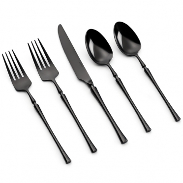 Irene Black Flatware for Rent