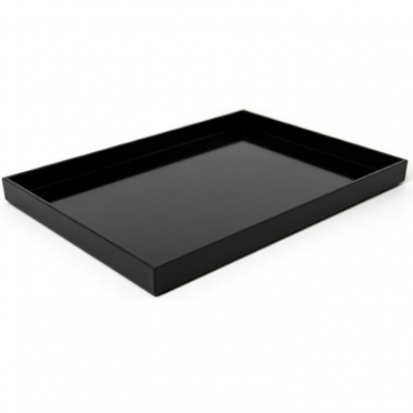 Melamine Black Rectangular Tray - 13"x19"