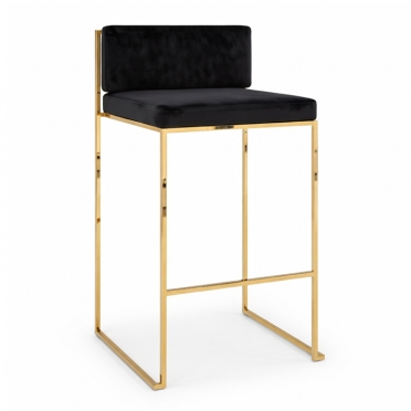 Paramount Stool Polished Gold for Rent