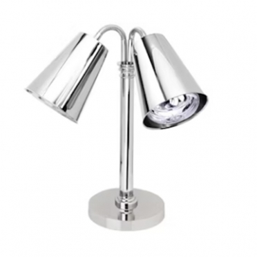 Silver Double Arm 33" Heat Lamp for Rent