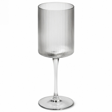 Malibu Ribbed Wine Glass - 11 oz for Rent