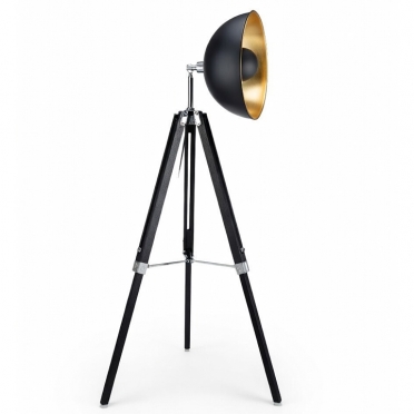Tripod Floor Lamp Black - 63" H for Rent