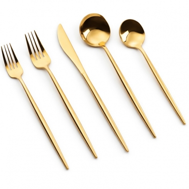 Vera Gold Flatware for Rent